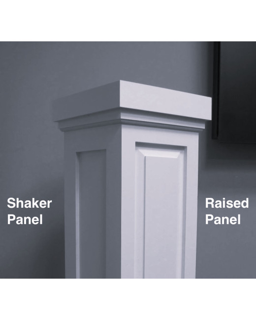 Pedestal Column Wrap Shaker Panel
