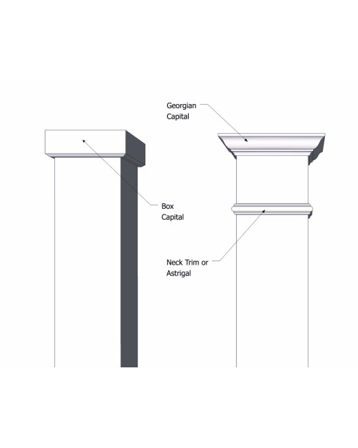 Pedestal Column Wrap Tall Shaker Pedestal