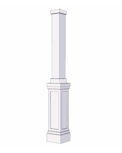 Pedestal Column Wrap Tall Shaker Pedestal
