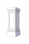 Pedestal Column Wrap Tall Shaker Pedestal