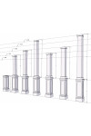 Pedestal Column Wrap Tall Shaker Pedestal