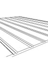 V-Grooved PVC Sheet 1/2" Thick