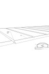 V-Grooved PVC Sheet 1/2" Thick