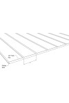 V-Grooved PVC Sheet 1/2" Thick