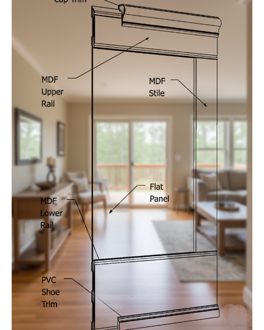 MDF Beadboard Wainscoting Kit