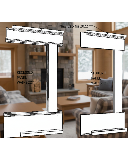 MDF RAISED Panel Wainscoting Kit