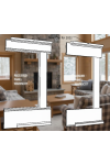 Recessed Wainscot Kit 38" high