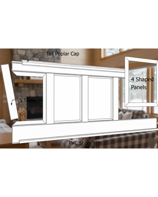 MDF RAISED Panel Wainscoting Kit