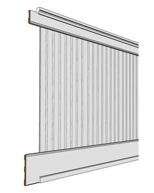 MDF Beadboard Wainscoting Kit