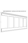 MDF FLAT Paneled Wainscoting Kit