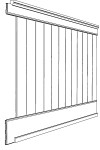 MDF Shiplap V-Grooved Wainscoting Kit