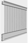 MDF Shiplap V-Grooved Wainscoting Kit