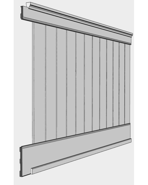 MDF Shiplap V-Grooved Wainscoting Kit