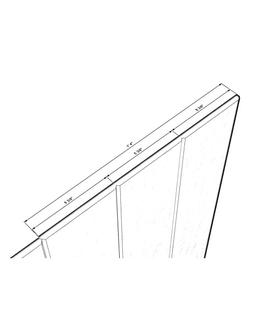 MDF Shiplap V-Grooved Wainscoting Kit